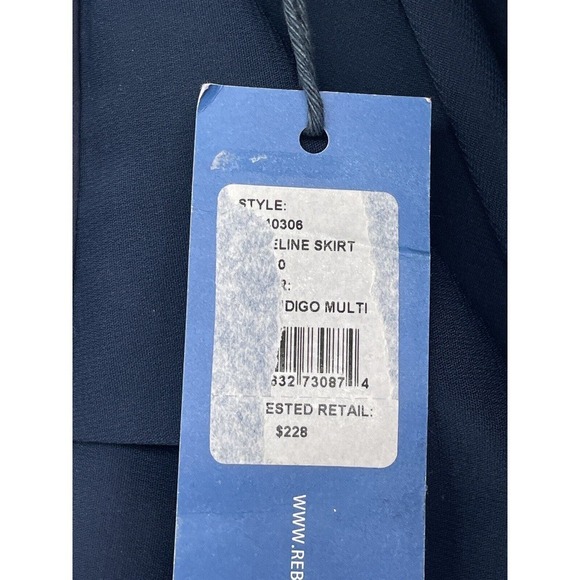 Rebecca Minkoff Madeline Pleated Skirt Striped A-Line Size 10 NWT $228 - Picture 9 of 10